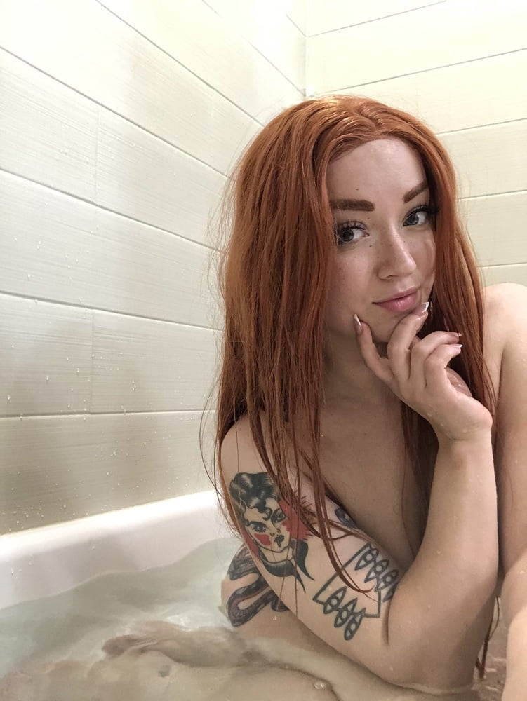 Hot and sexy spanish redhead 22yo big boobs tattooed girl #96690861