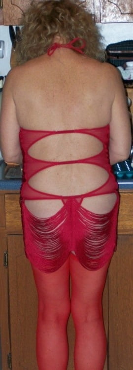 Roter Fransen-Body-Anzug
 #99369702
