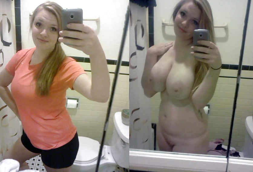 Before and After selfie version #89964767