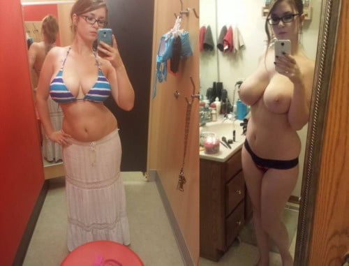 Before and After selfie version #89964832