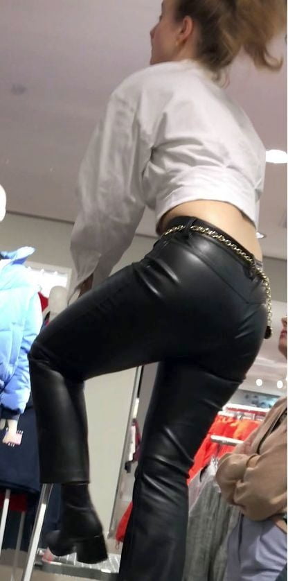 Hot Streetgirls in Leather and Latex leggings #91898825