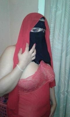 Under and behind the naqib or hajib #100894089