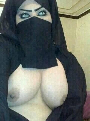 Under and behind the naqib or hajib #100894107