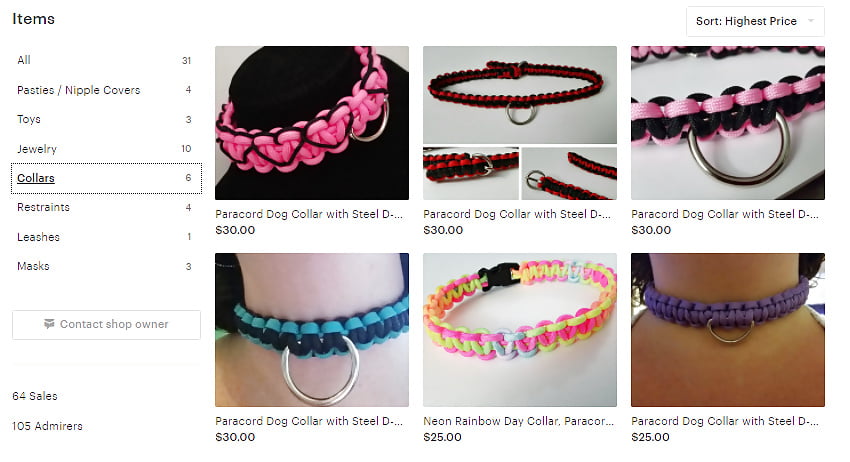 Kinky Crafty Makes  A few of the kink items I make and Sell #106727920