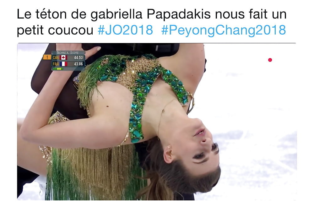 Gabriella Papadakis oops Olympiques Games feb 2018 #96220368