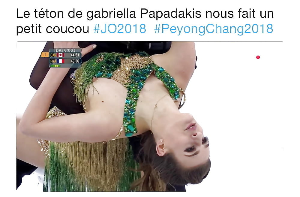 Gabriella Papadakis oops Olympiques Games feb 2018 #96220379
