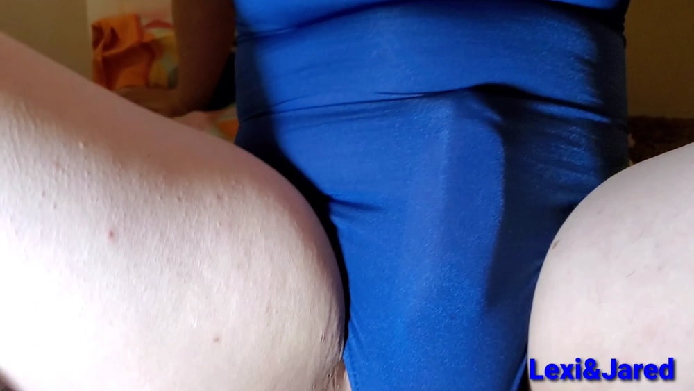 Big Dick Shemale One Piece Swimsuit gets Pantyhose Footjob #106939914