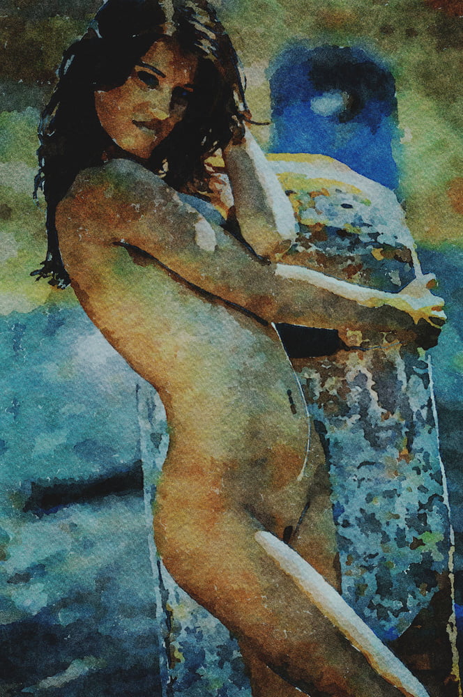 Erotic Digital Watercolor 67 #99404182