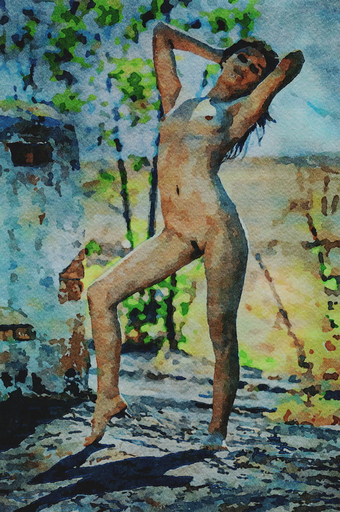Erotic Digital Watercolor 67 #99404206