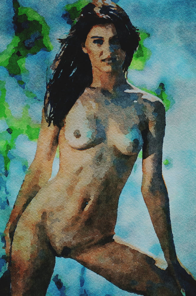 Erotic Digital Watercolor 67 #99404212
