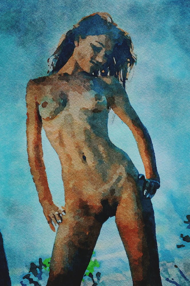 Erotic Digital Watercolor 67 #99404224