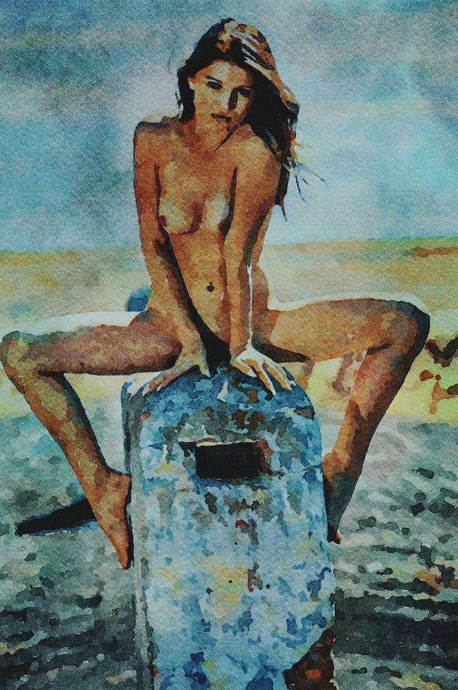 Erotic Digital Watercolor 67 #99404248