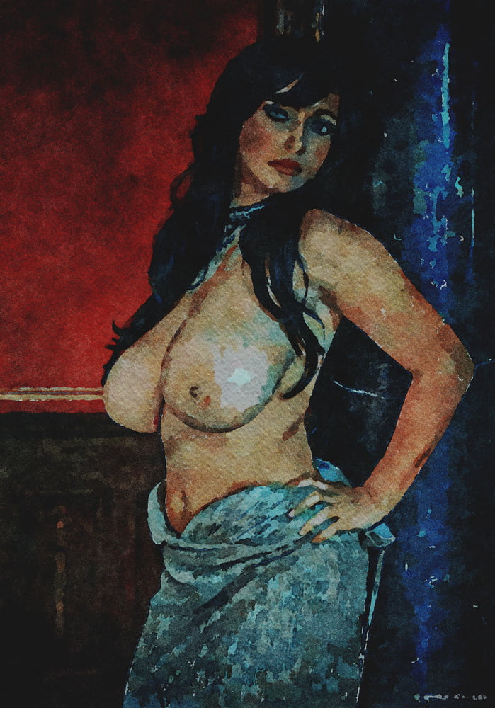 Erotic Digital Watercolor 67 #99404275