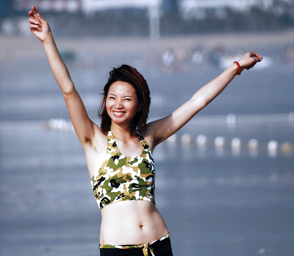 My visit to the beach (Beautiful Asians with Hairy Armpits) #106908382