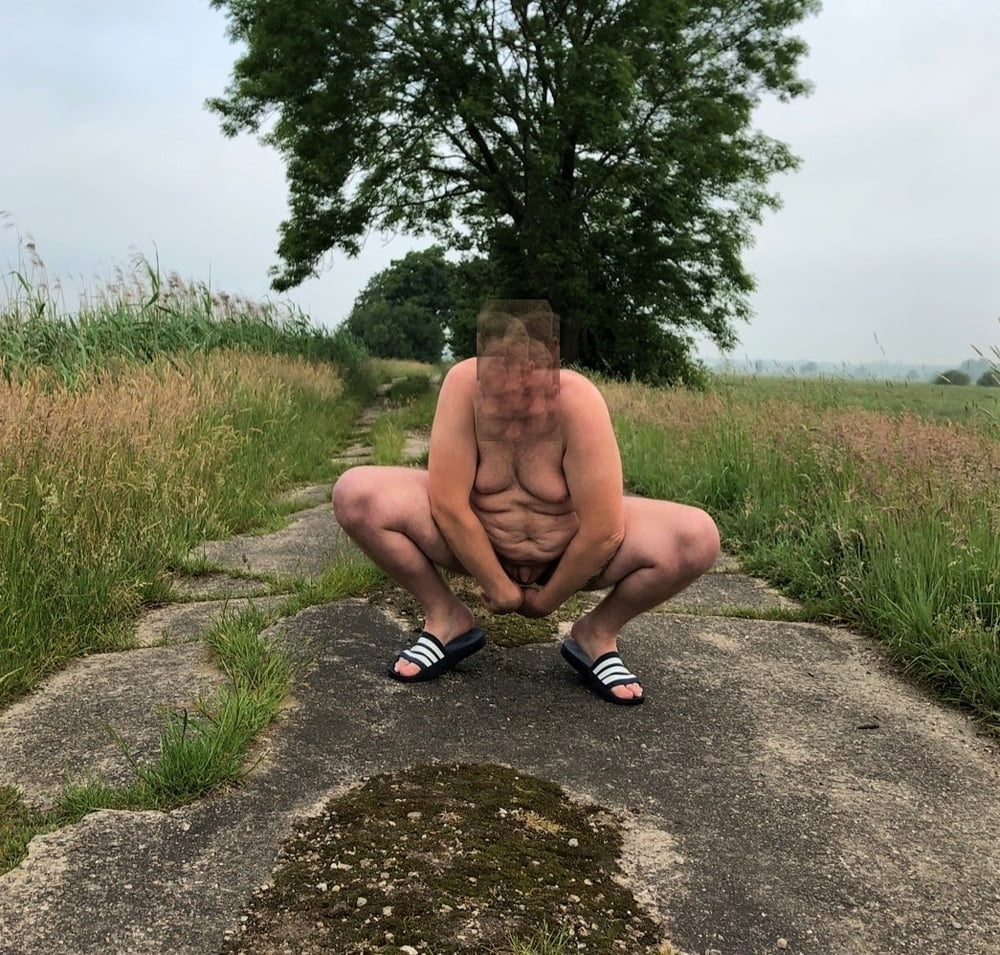 BHM with Small Cock playing Outdoor in Nature with Dildo #92804422