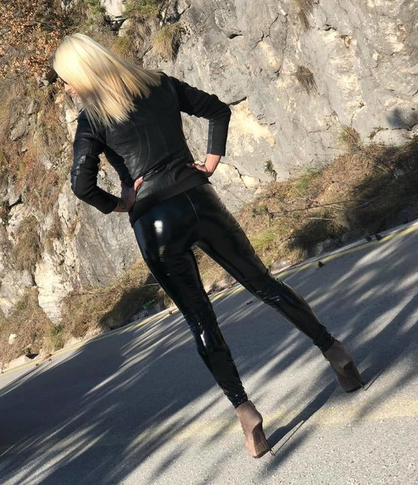 LADIES ARE VERY SEXY AND FUCK A LOT IN LEATHER #105871762