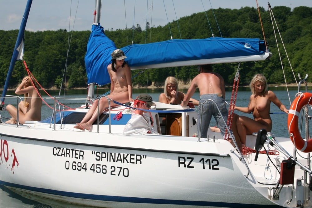 Hot Nude Amateurs Posing on Yacht #97159016