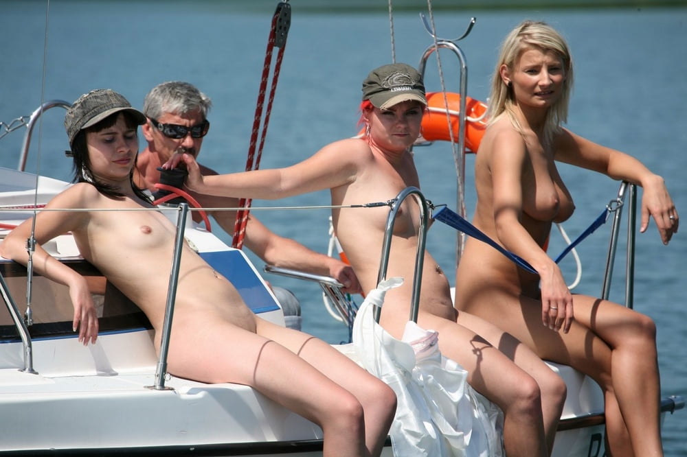 Hot Nude Amateurs Posing on Yacht #97159077