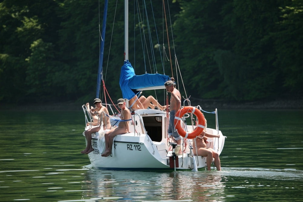 Hot Nude Amateurs Posing on Yacht #97159083