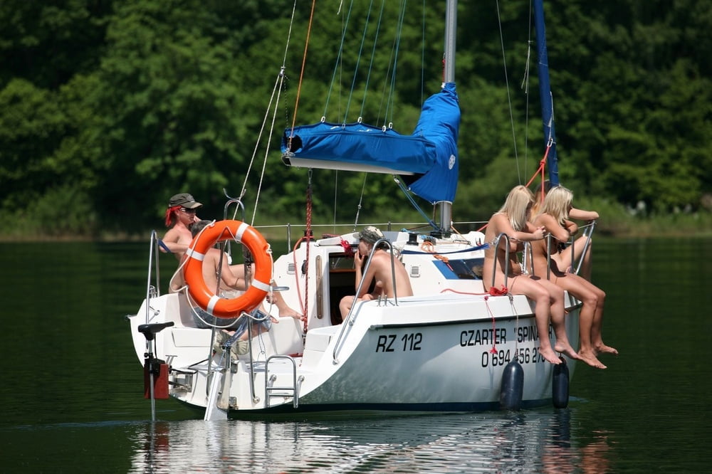 Hot Nude Amateurs Posing on Yacht #97159102