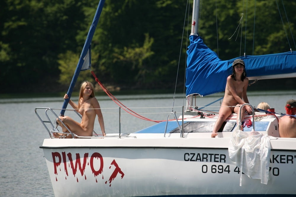 Hot Nude Amateurs Posing on Yacht #97159123