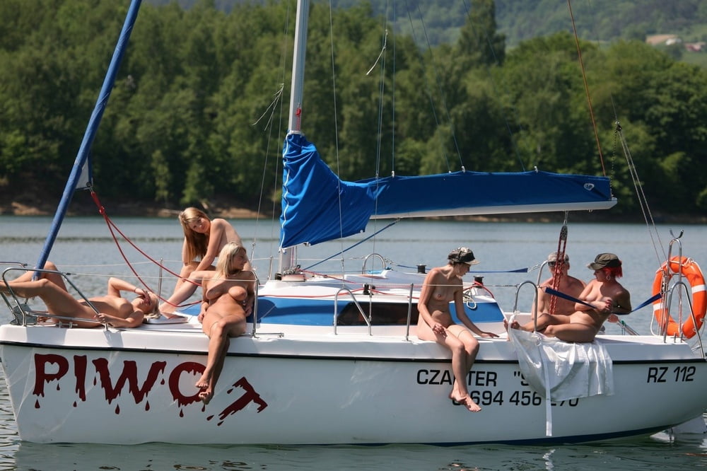 Hot Nude Amateurs Posing on Yacht #97159153