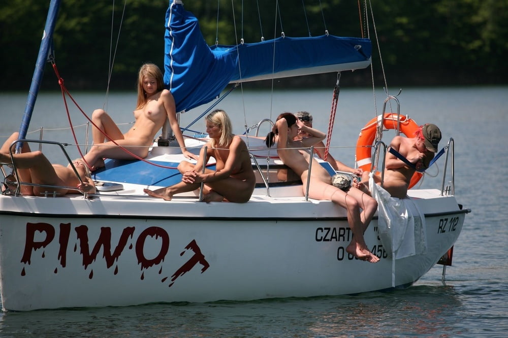 Hot Nude Amateurs Posing on Yacht #97159174