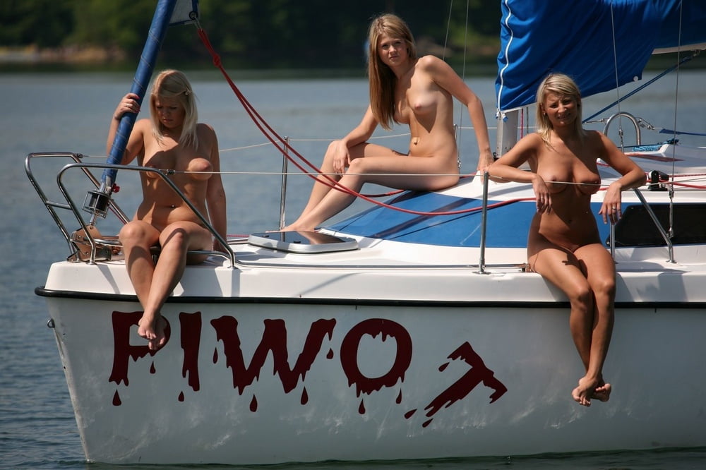 Hot Nude Amateurs Posing on Yacht #97159274