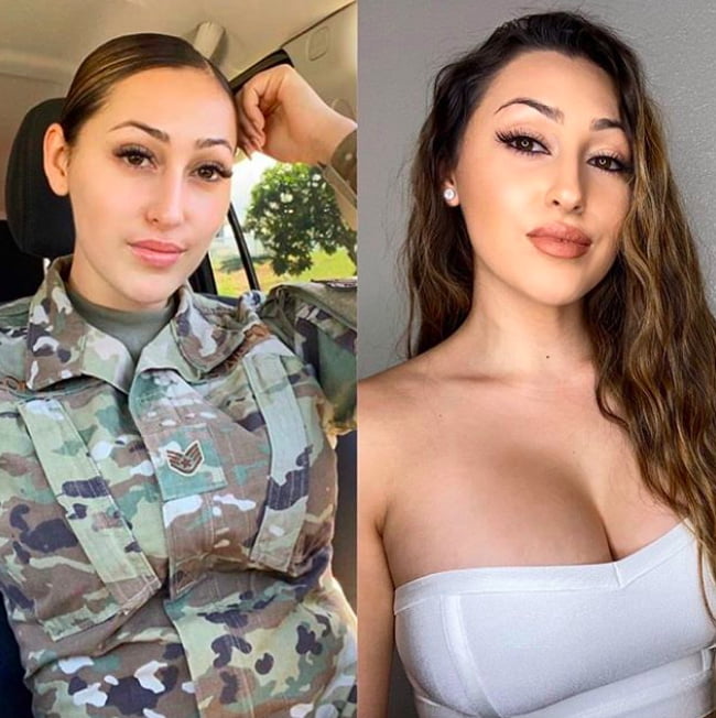 Ragazze militari sexy dentro e fuori l'uniforme!
 #91930706