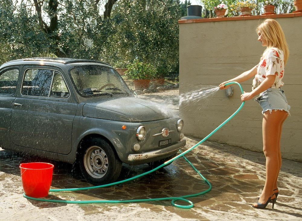 Old Fashion Car Washing #97782613