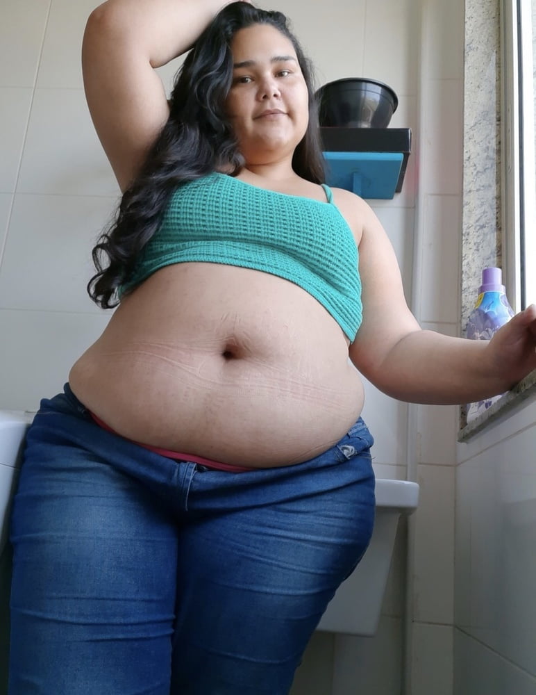 BBW Sexy Overstuffed Fat Belly Girls #94688474
