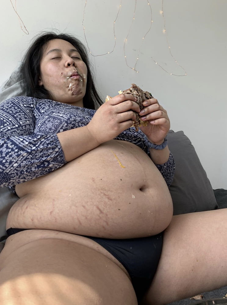 BBW Sexy Overstuffed Fat Belly Girls #94688502