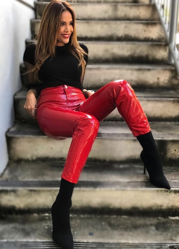 Female Celebrity Boots &amp; Leather - Karla Martinez #100452302