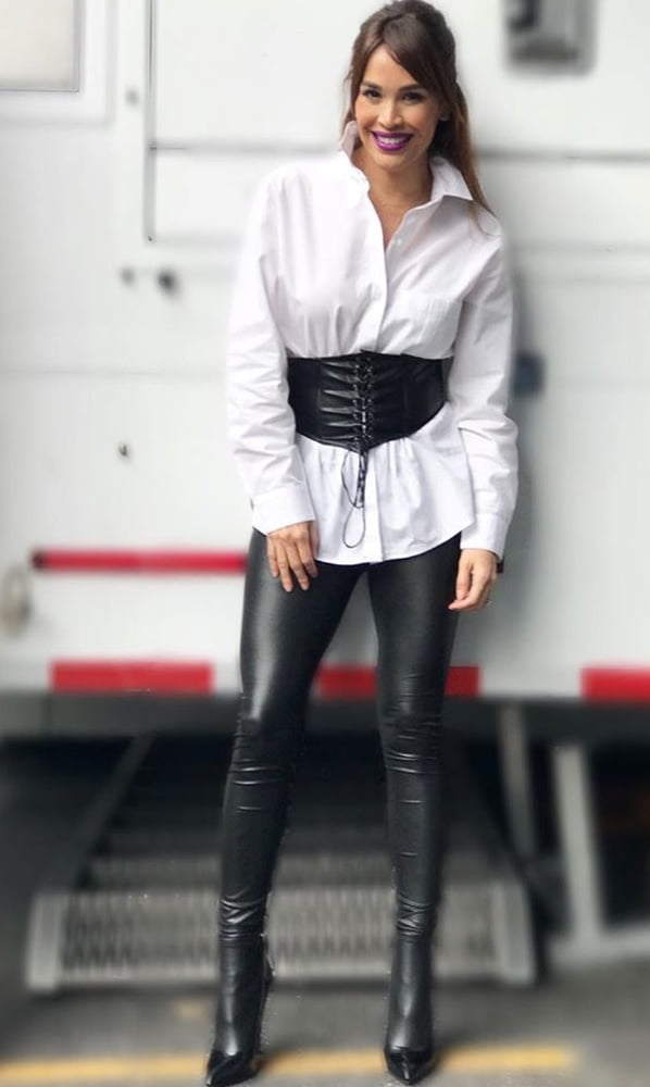 Female Celebrity Boots &amp; Leather - Karla Martinez #100452319