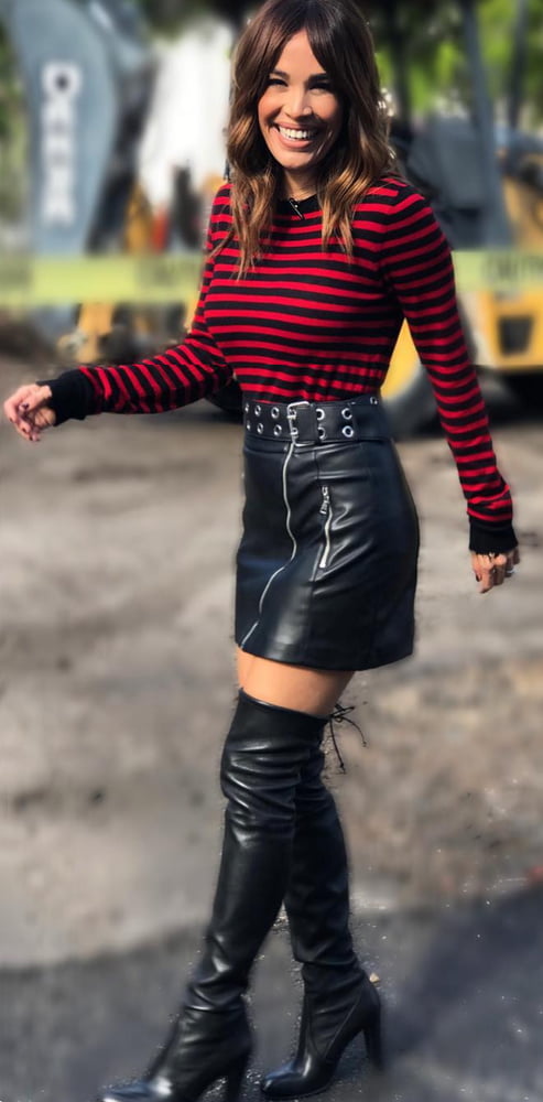 Female Celebrity Boots &amp; Leather - Karla Martinez #100452436