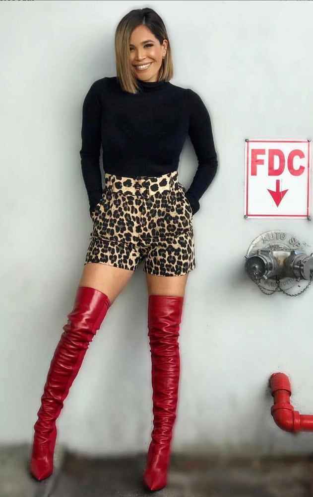 Female Celebrity Boots &amp; Leather - Karla Martinez #100452438