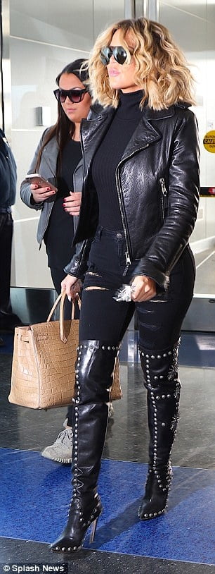 Weibliche Berühmtheit Stiefel & Leder - khloe k
 #103349100