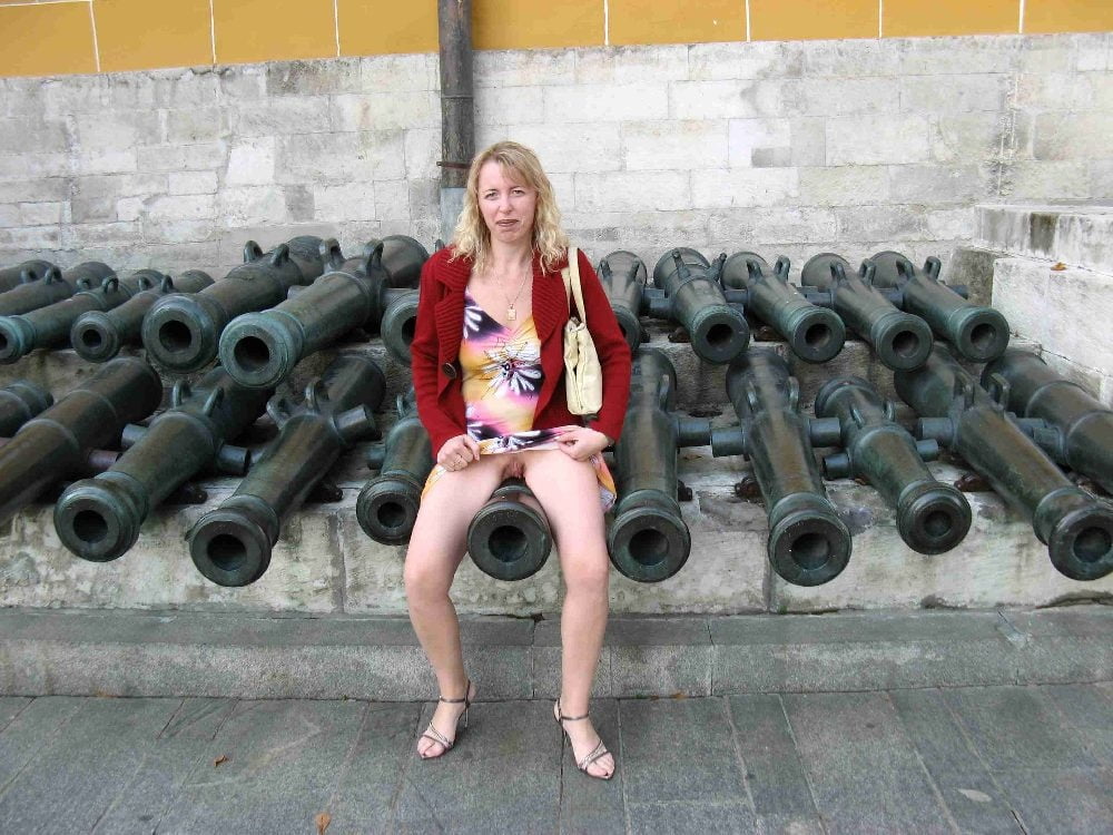 crazy russian woman outdoor exhibitionist #94111704