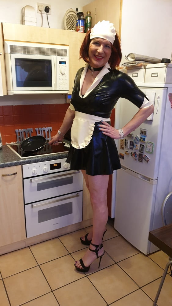 Sissy Lucy is a Latex Maid in Chastity #106974350