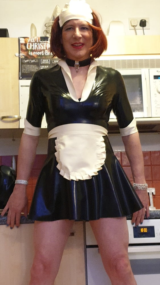 Sissy Lucy is a Latex Maid in Chastity #106974362