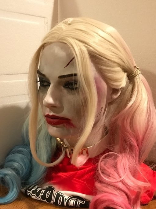 Harley quinn silicone bust, making sex toy
 #96008982