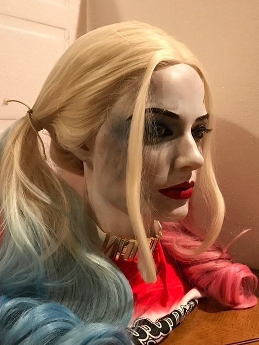 Harley quinn silicone bust, making sex toy #96009003