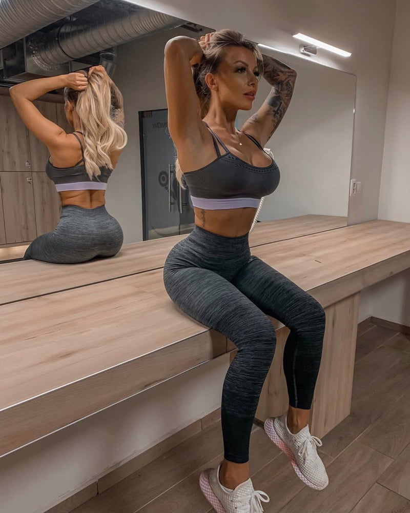 Monika Jakliova - Blonde Slovakian Gym Bimbo - Big Tits Ass #87446739