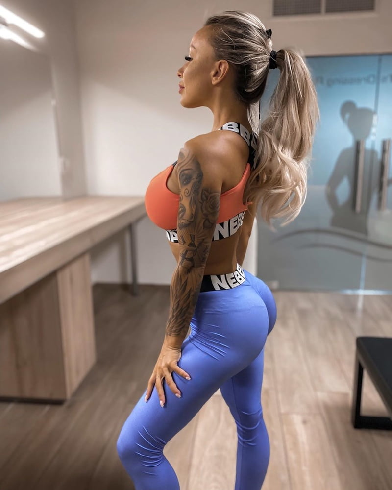 Monika Jakliova - Blonde Slovakian Gym Bimbo - Big Tits Ass #87446782