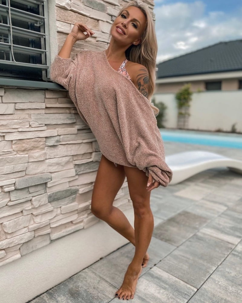 Monika Jakliova - Blonde Slovakian Gym Bimbo - Big Tits Ass #87446820