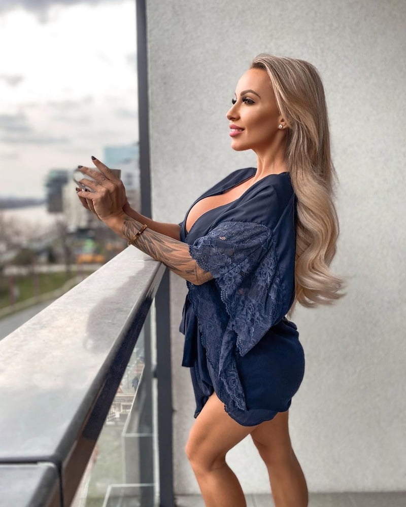 Monika Jakliova - Blonde Slovakian Gym Bimbo - Big Tits Ass #87446847