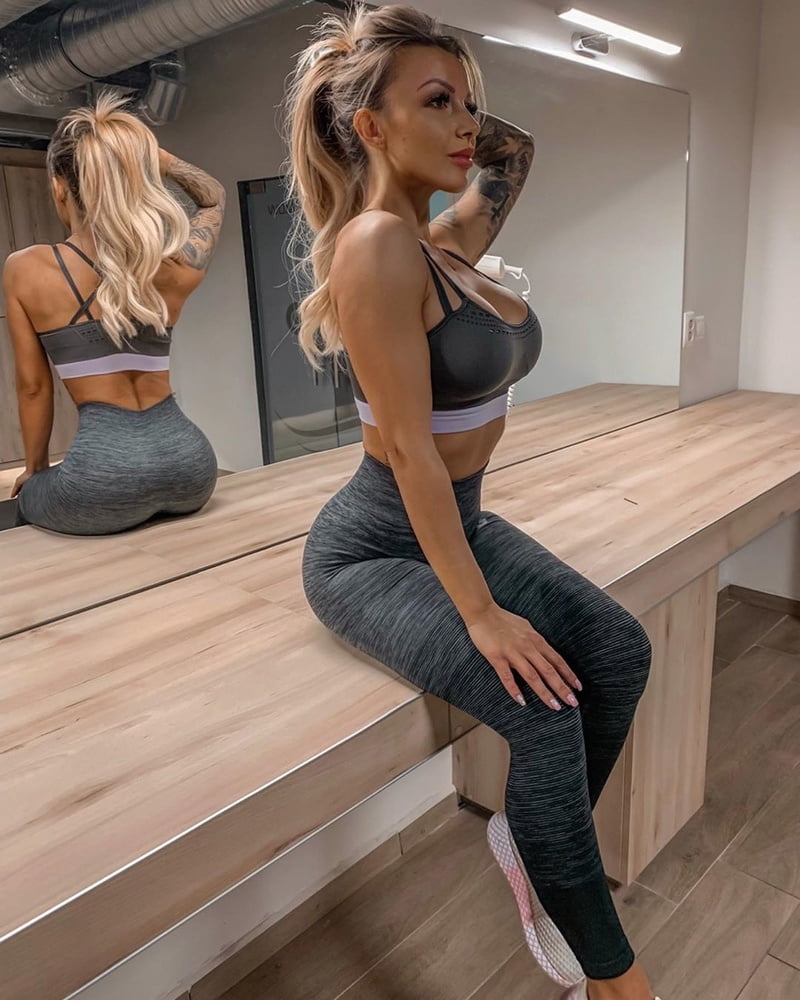 Monika Jakliova - Blonde Slovakian Gym Bimbo - Big Tits Ass #87446889