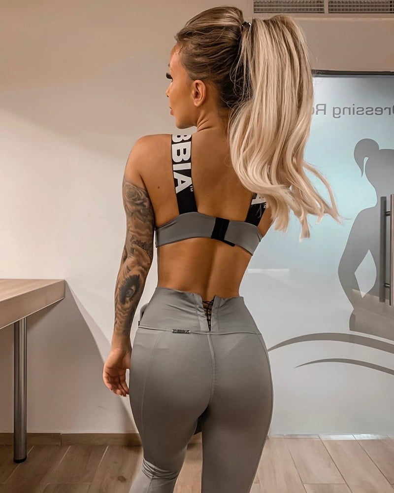Monika Jakliova - Blonde Slovakian Gym Bimbo - Big Tits Ass #87446913