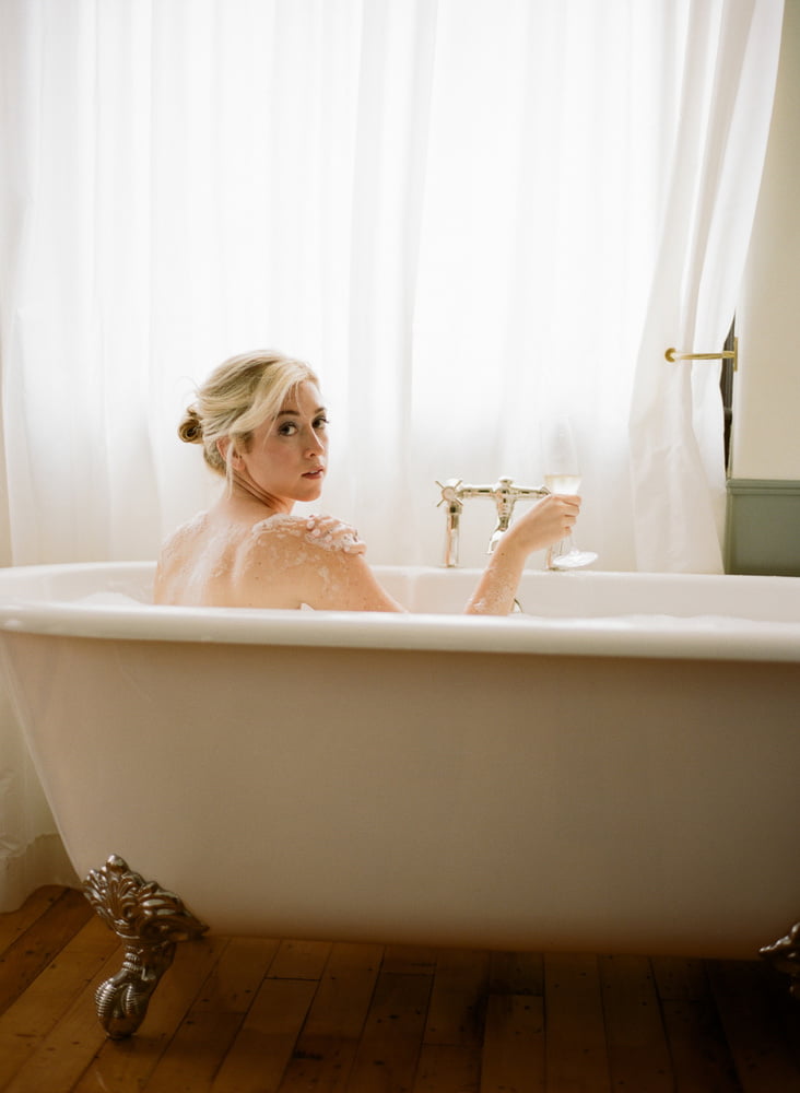 Bathing Blonde Boudoir #92610682