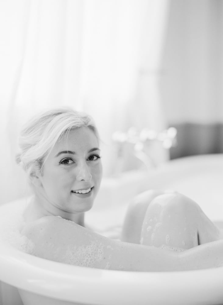 Bathing Blonde Boudoir #92610686